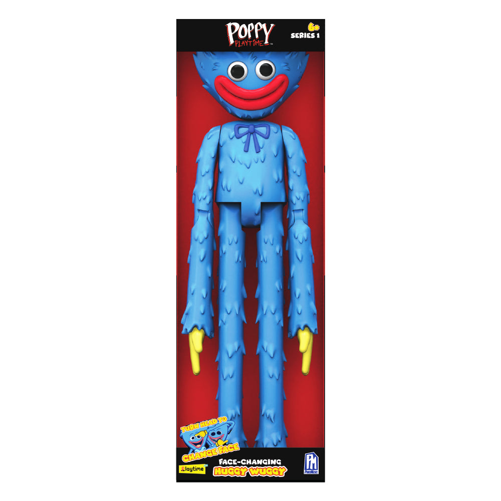 POPPY PLAYTIME - Huggy Wuggy Deluxe Face-Changing Action Figure (12