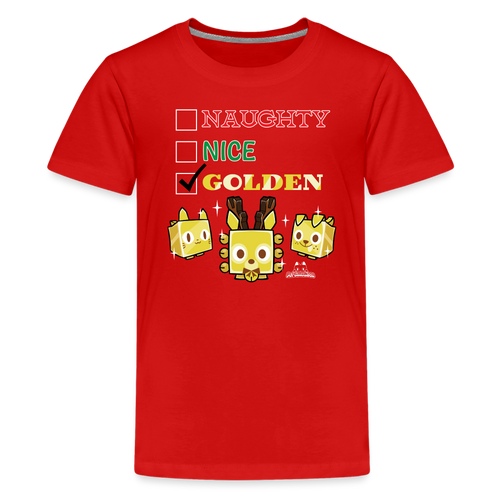 PET SIMULATOR - Naughty Nice Golden T-Shirt - red
