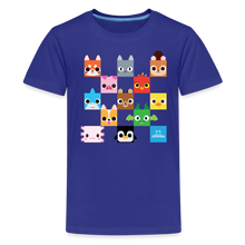 Load image into Gallery viewer, PET SIMULATOR - Checkered Faces T-Shirt - royal blue