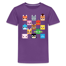 Load image into Gallery viewer, PET SIMULATOR - Checkered Faces T-Shirt - purple