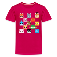 Load image into Gallery viewer, PET SIMULATOR - Checkered Faces T-Shirt - dark pink