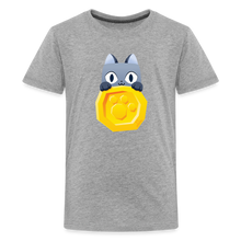 Load image into Gallery viewer, PET SIMULATOR - Cat Coin T-Shirt - heather gray