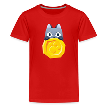 Load image into Gallery viewer, PET SIMULATOR - Cat Coin T-Shirt - red