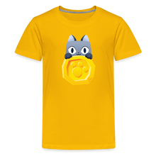 Load image into Gallery viewer, PET SIMULATOR - Cat Coin T-Shirt - sun yellow
