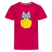 Load image into Gallery viewer, PET SIMULATOR - Cat Coin T-Shirt - dark pink