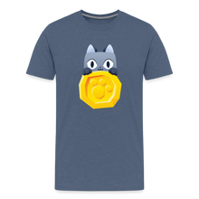 Load image into Gallery viewer, PET SIMULATOR - Cat Coin T-Shirt - heather blue