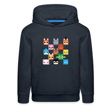 Load image into Gallery viewer, PET SIMULATOR - Checkered Faces Hoodie - navy