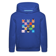 Load image into Gallery viewer, PET SIMULATOR - Checkered Faces Hoodie - royal blue