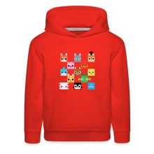 Load image into Gallery viewer, PET SIMULATOR - Checkered Faces Hoodie - red