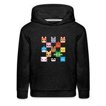 Load image into Gallery viewer, PET SIMULATOR - Checkered Faces Hoodie - charcoal grey