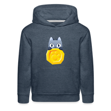 Load image into Gallery viewer, PET SIMULATOR - Cat Coin Hoodie - heather denim
