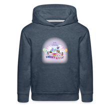 Load image into Gallery viewer, PET SIMULATOR - Sweet Livin' Hoodie - heather denim
