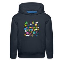 Load image into Gallery viewer, PET SIMULATOR - Doodle World Greetings Hoodie - navy