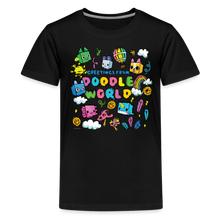 Load image into Gallery viewer, PET SIMULATOR - Doodle World Greetings T-Shirt - black