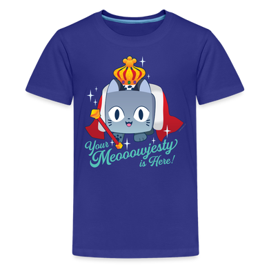 PET SIMULATOR - Your Meowjesty T-Shirt (Youth) - royal blue