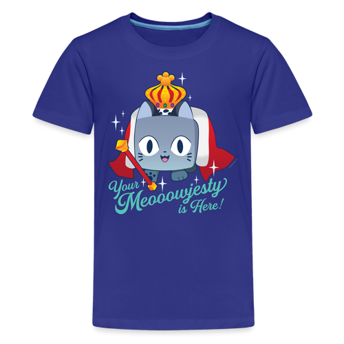 PET SIMULATOR - Your Meowjesty T-Shirt (Youth) - royal blue