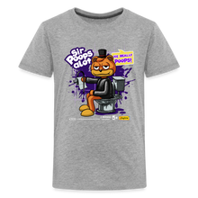 Load image into Gallery viewer, POPPY PLAYTIME - Sir Poops-A-Lot T-Shirt (Youth) - heather gray
