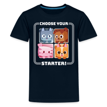 Load image into Gallery viewer, PET SIMULATOR - Choose Your Starter T-Shirt (Youth) - deep navy
