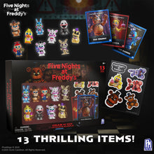 Load image into Gallery viewer, Five Nights At Freddy’s (FNAF) — Ultimate Grab N’ Go Bundle — Series 2 — Collectible Microfigures, Card Stand, Collectible Trading Cards, Sticker Sheet — Officially Licensed By PhatMojo
