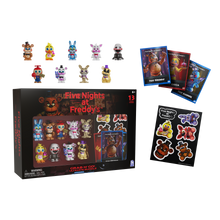 Load image into Gallery viewer, Five Nights At Freddy’s (FNAF) — Ultimate Grab N’ Go Bundle — Series 2 — Collectible Microfigures, Card Stand, Collectible Trading Cards, Sticker Sheet — Officially Licensed By PhatMojo
