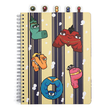 Load image into Gallery viewer, ALPHABET LORE - LMNOP Tabbed Notebook (8.5&quot; Notebook w/ Tabbed Dividers, 144 Pages)
