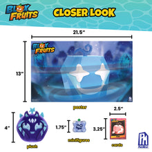 Load image into Gallery viewer, BLOX FRUITS – Collector Bundle: Diamond | Mystery Plush, 2 Minifigures, 2 DLC Tokens, Cards, Poster &amp; More | 11 Items Total | Officially Licensed
