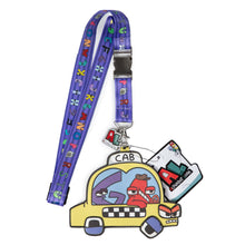 Load image into Gallery viewer, ALPHABET LORE – Cab Lanyard w/ Metallic Charm | Student ID Badge Holder w/ PVC Window | Back-to-School Accessory | School Supplies | Officially Licensed
