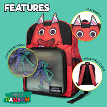 Load image into Gallery viewer, GARTEN OF BANBAN – Banban Backpack w/ Lenticular Pocket | 16&quot; Tall Bag w/ Tablet Sleeve &amp; Drink Pouch | Back-to-School Accessory | School Supplies | Officially Licensed
