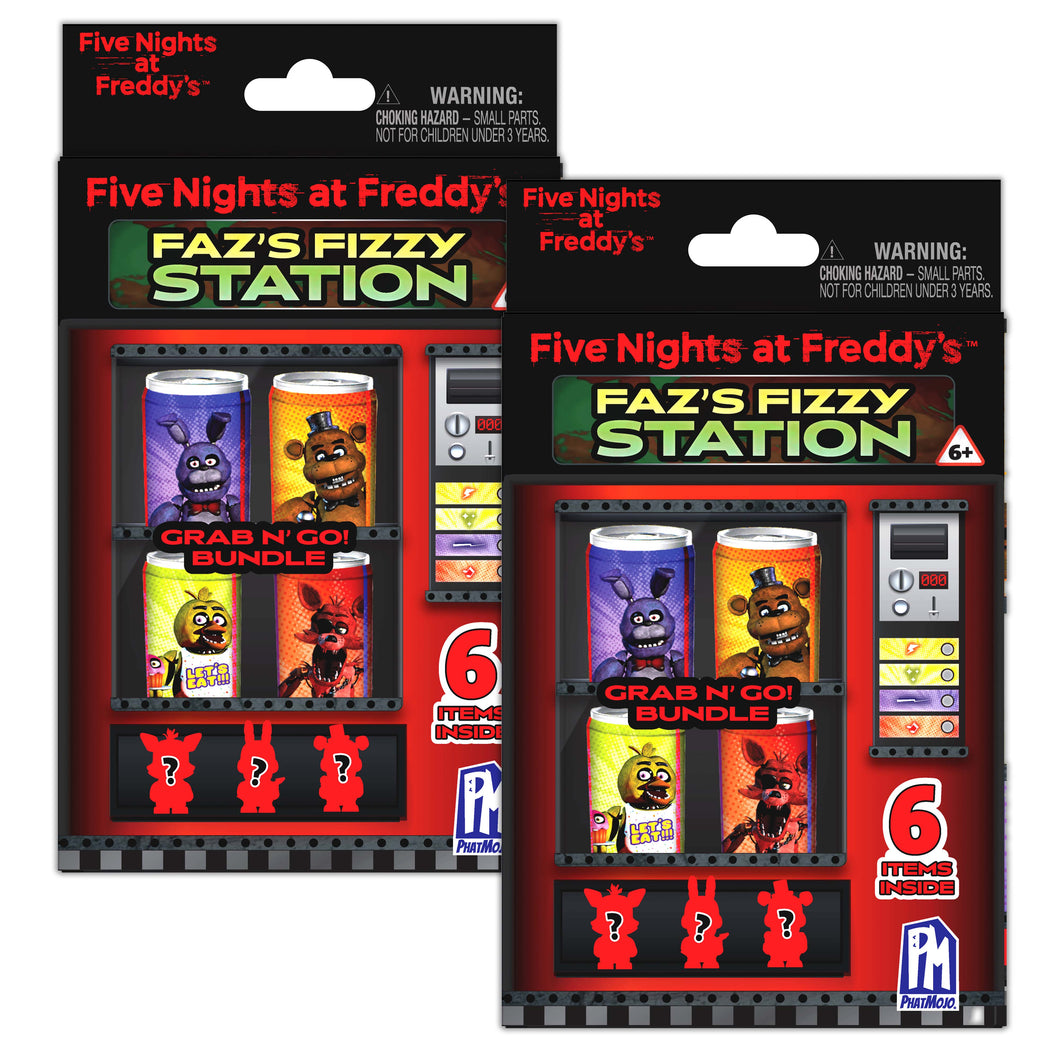 FIVE NIGHTS AT FREDDY'S - Faz's Fizzy Station Grab N' Go Bundle 2-Pack