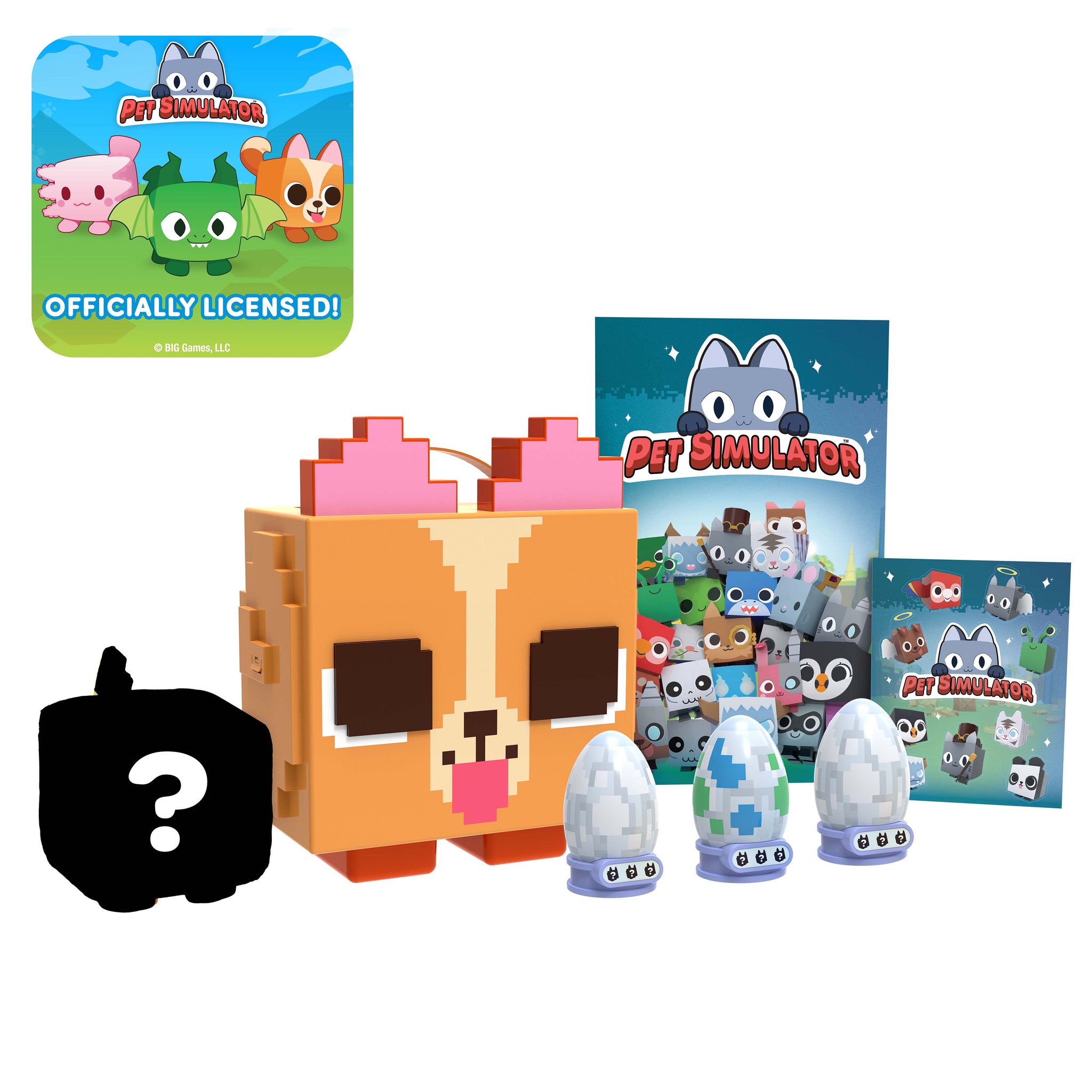 PET SIMULATOR X shops Collector Bundle Mystery Case 2 DLC CODES,PLUSHY, TOY EGGS