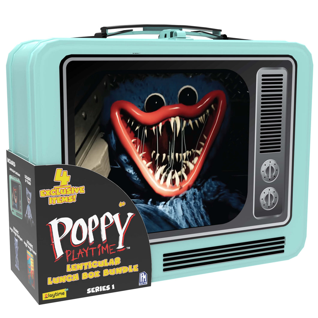 POPPY PLAYTIME - Lenticular Lunchbox Bundle (Image-Changing Case w/ 4 Items, Series 1) [ONLINE EXCLUSIVE] [OFFICIALLY LICENSED]