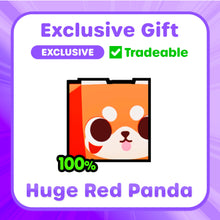 Load image into Gallery viewer, PET SIMULATOR - Red Panda HUGE Pet Plush (8.5&quot; Tall, Series 1) [Includes DLC]
