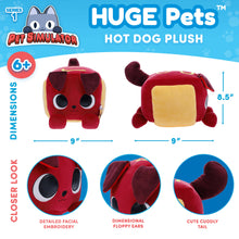 Load image into Gallery viewer, PET SIMULATOR - Hot Dog HUGE Pet Plush (8.5&quot; Tall, Series 1) [Includes DLC]
