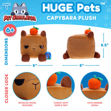 Load image into Gallery viewer, PET SIMULATOR - Capybara HUGE Pet Plush (8.5&quot; Tall, Series 1) [Includes DLC]
