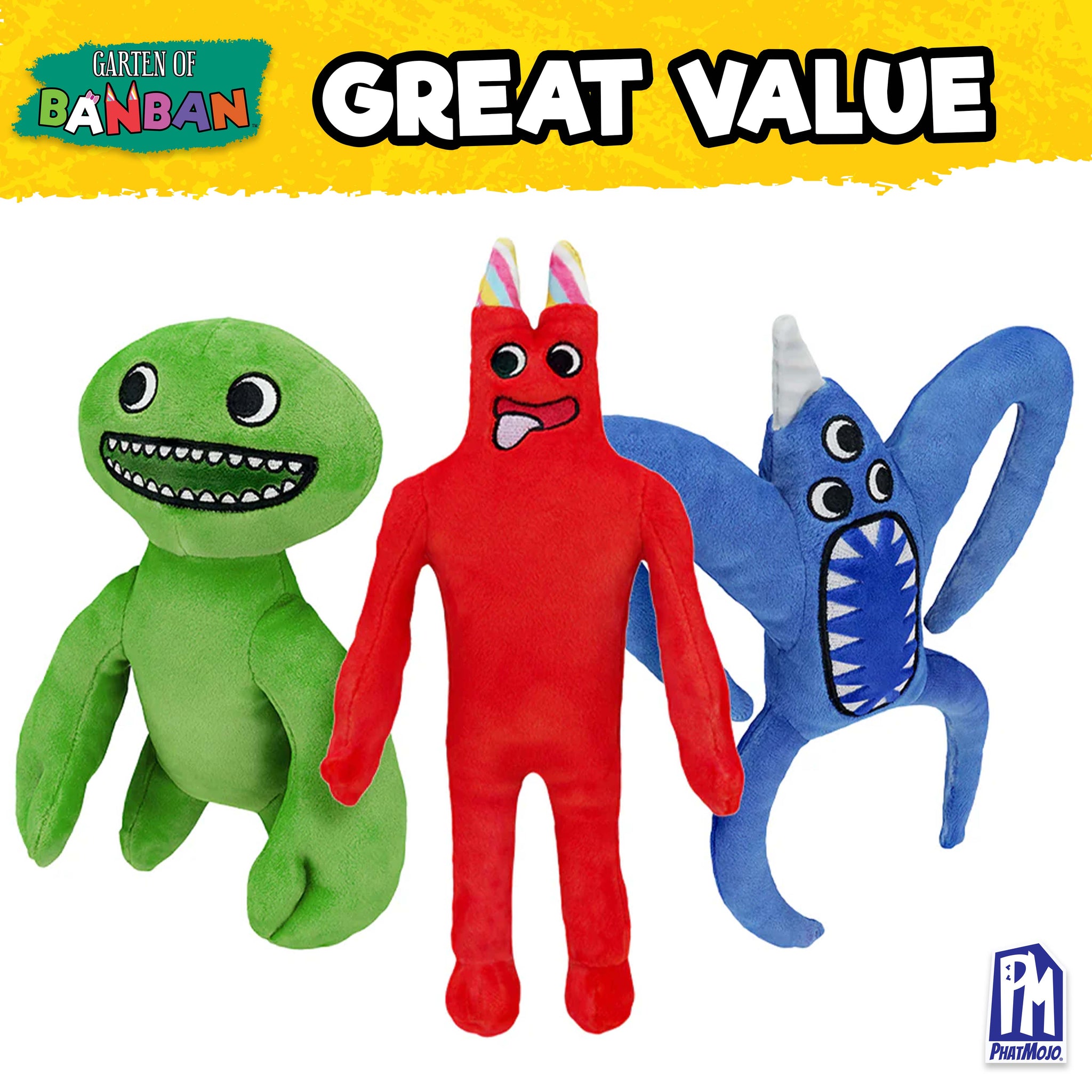 Garten of Banban ぬいぐるみ　3点 GARTEN OF BANBAN - Collectible Plush 3-Pack (Three 10