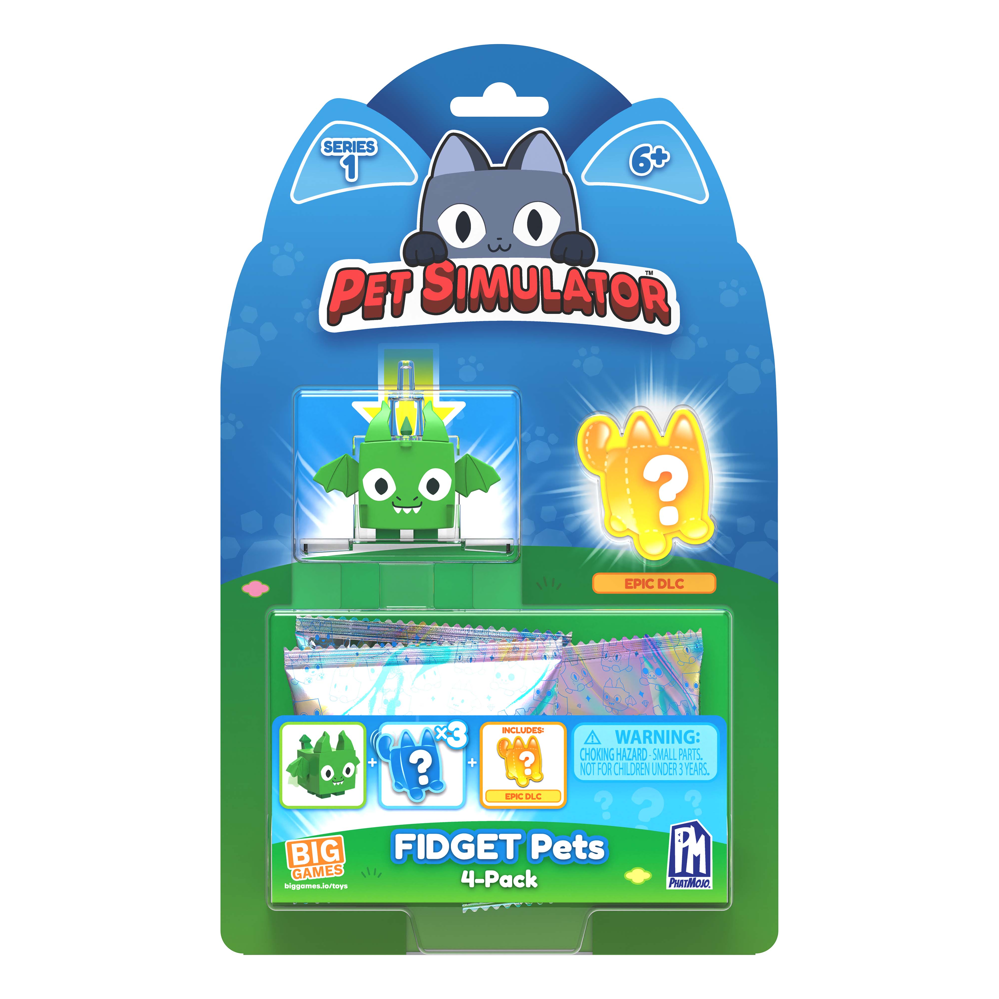 PET SIMULATOR - Dragon Fidget Pet 4-Pack (Series 1) [Includes DLC