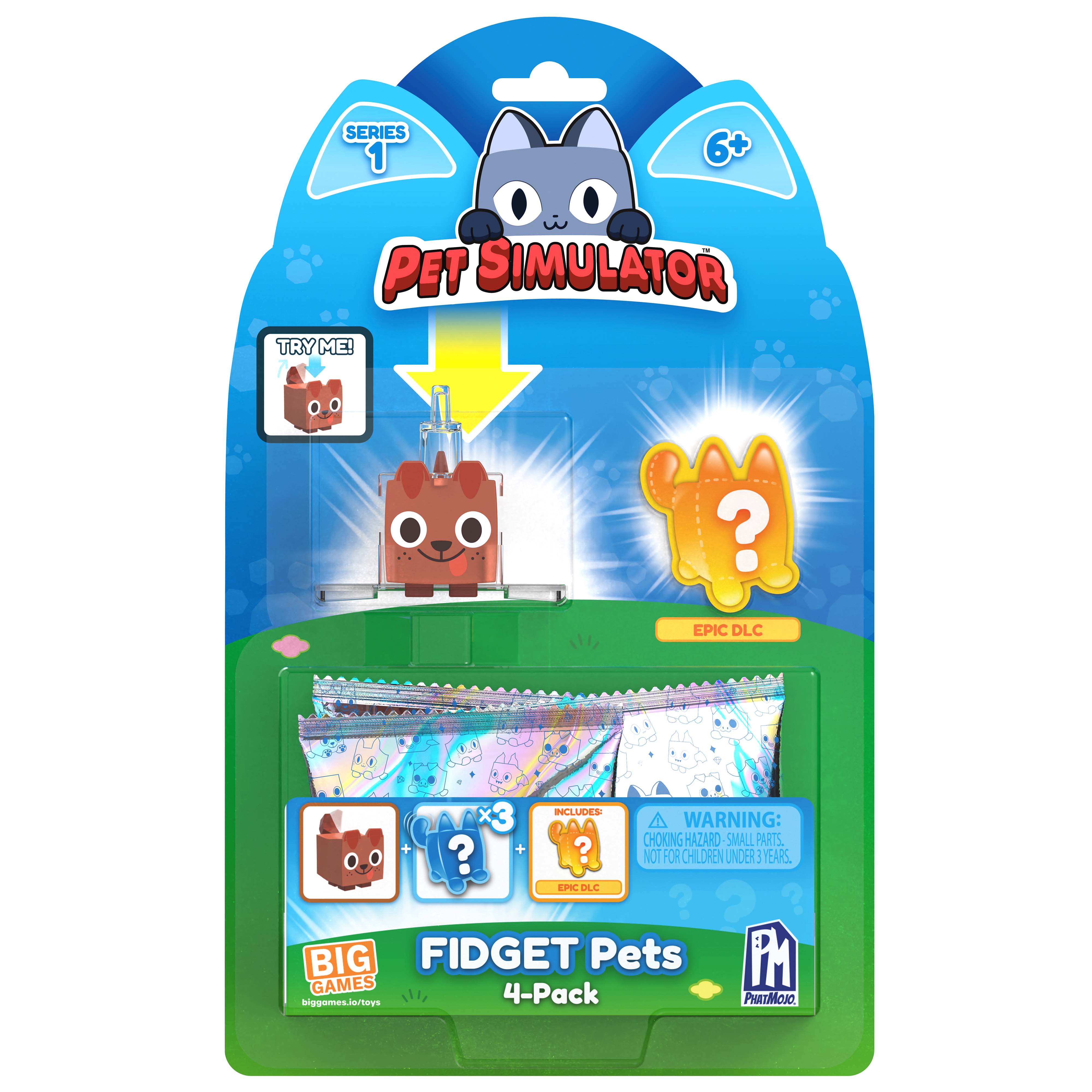 PET SIMULATOR - Dog Fidget Pet 4-Pack (Series 1) [Includes DLC