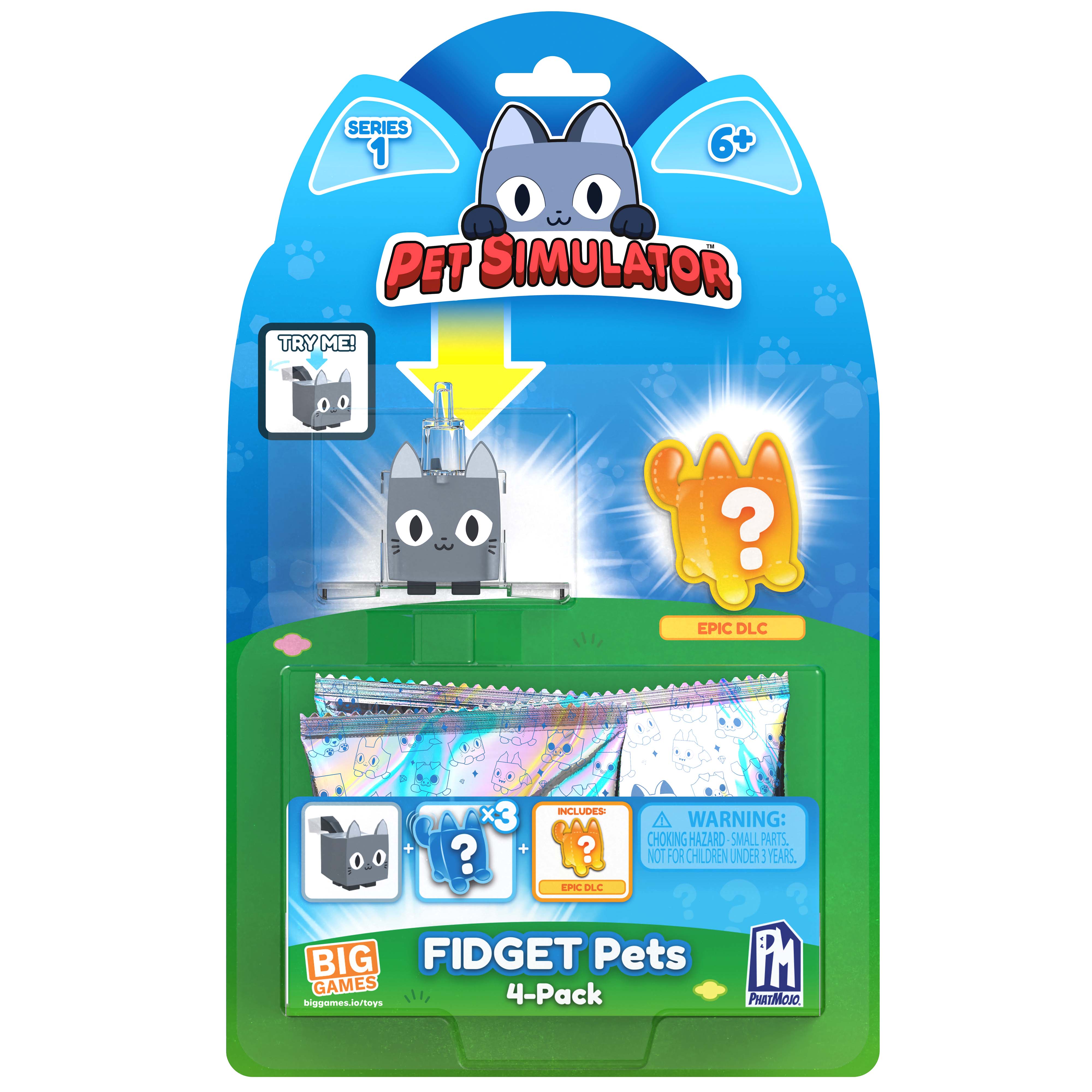 PET SIMULATOR - Cat Fidget Pet 4-Pack (Series 1) [Includes DLC