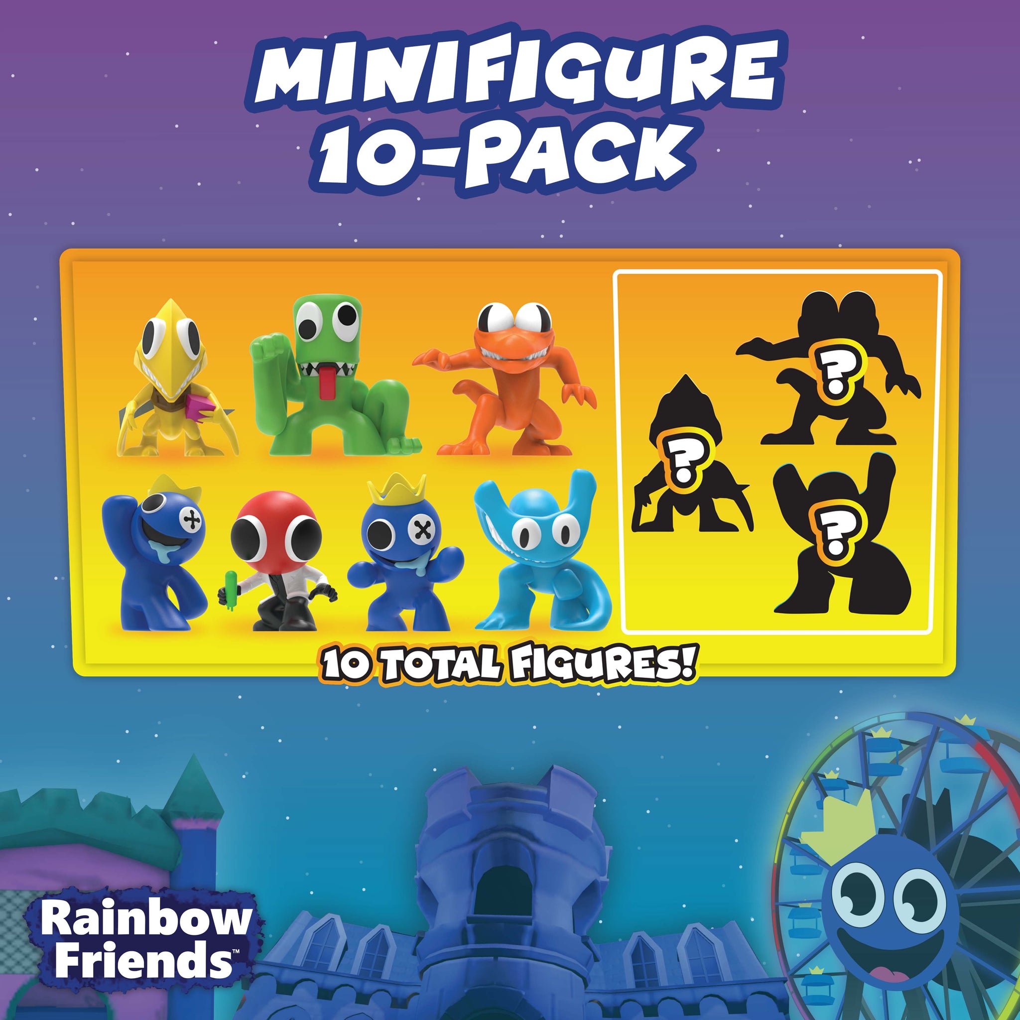 RAINBOW FRIENDS - Minifigure 10-Pack Collector Set (10 Collectible