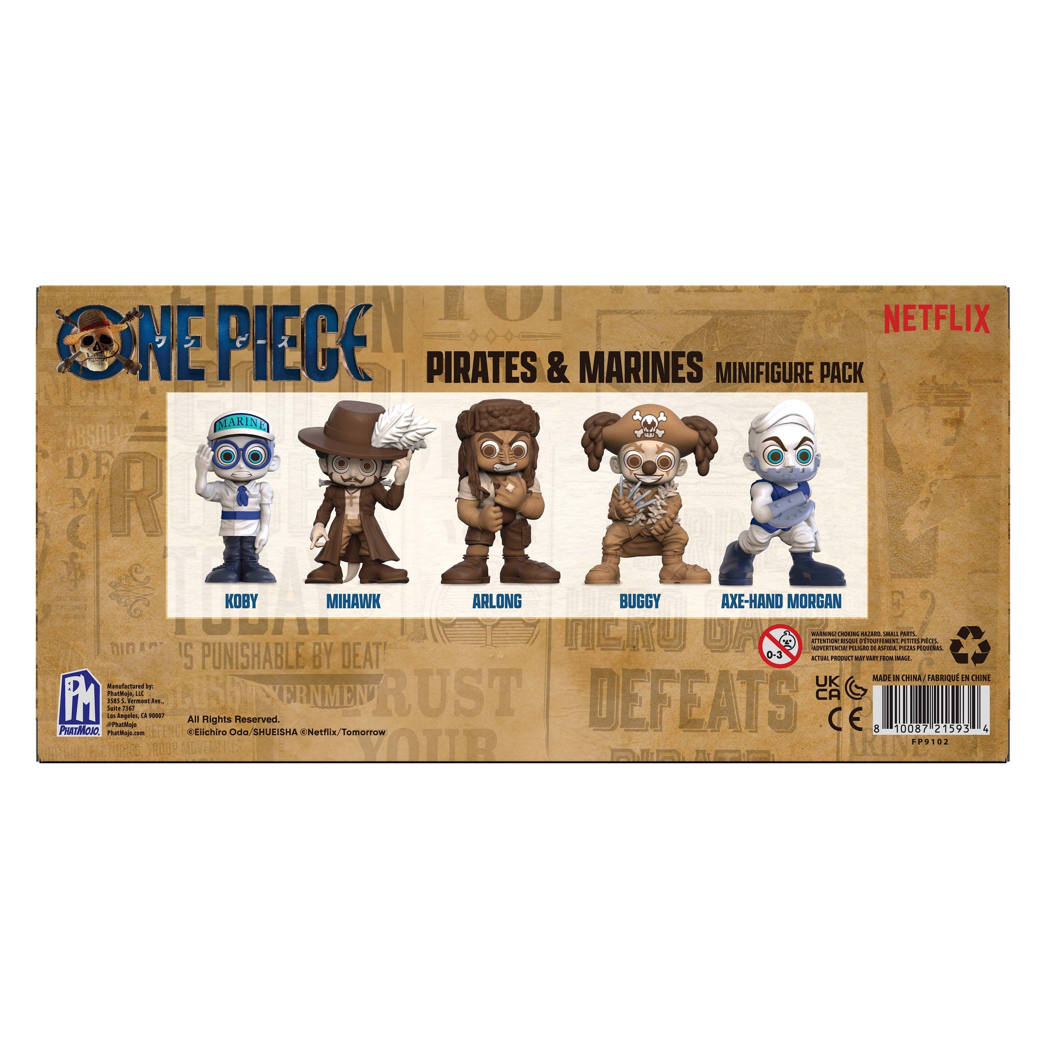 ONE PIECE - Pirates & Marines Sepia Minifigure 5-Pack (2.5