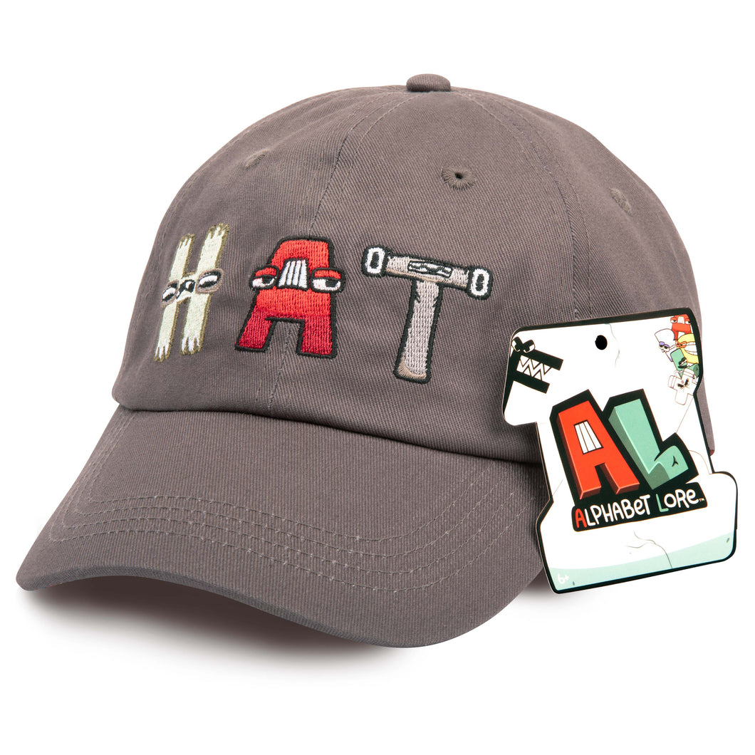 ALPHABET LORE - H A T Embroidered Brimmed Cap (Adjustable Unisex)