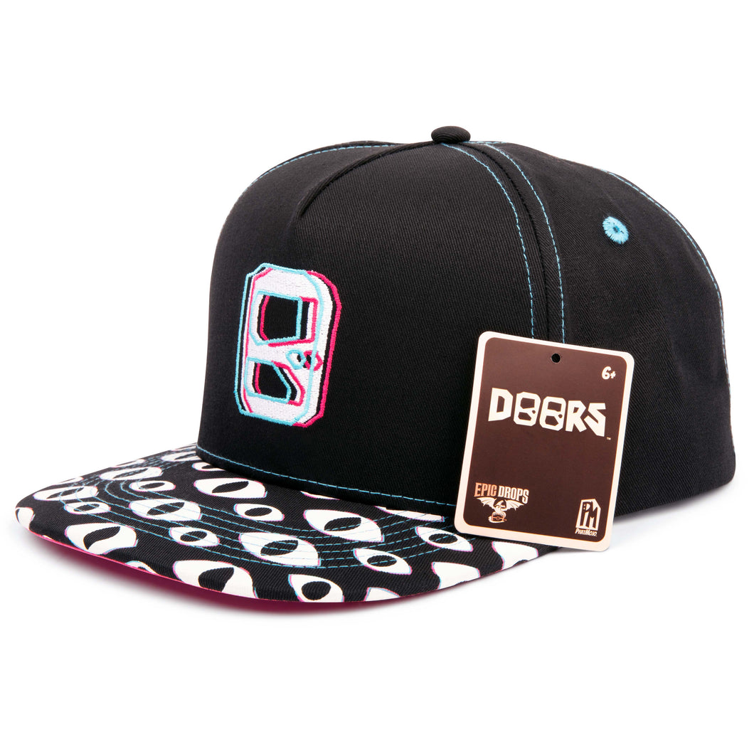 DOORS - Logo Embroidered Snapback Cap (Adjustable Unisex)