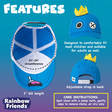 Load image into Gallery viewer, RAINBOW FRIENDS - Blue Crown 3D Brimmed Cap (Adjustable Unisex)
