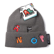 Load image into Gallery viewer, ALPHABET LORE – Multi-Character Knit Beanie w/ Embroidered Patches | Unisex Cap for Kids &amp; Teens | Back-to-School Accessory | Fall &amp; Winter Fashion | Officially Licensed
