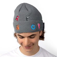 Load image into Gallery viewer, ALPHABET LORE – Multi-Character Knit Beanie w/ Embroidered Patches | Unisex Cap for Kids &amp; Teens | Back-to-School Accessory | Fall &amp; Winter Fashion | Officially Licensed
