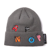 Load image into Gallery viewer, ALPHABET LORE – Multi-Character Knit Beanie w/ Embroidered Patches | Unisex Cap for Kids &amp; Teens | Back-to-School Accessory | Fall &amp; Winter Fashion | Officially Licensed
