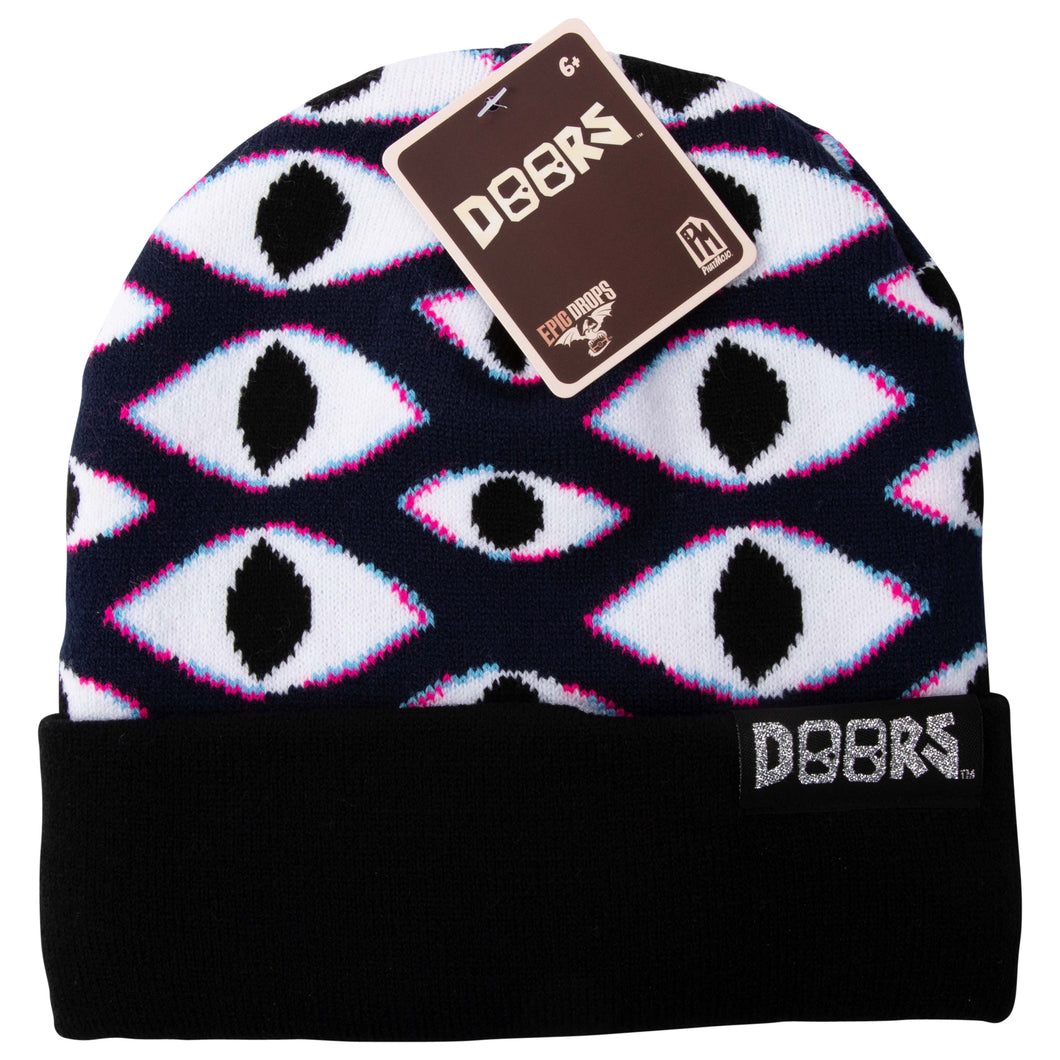 DOORS - Eyes Pattern Knit Beanie (Unisex)