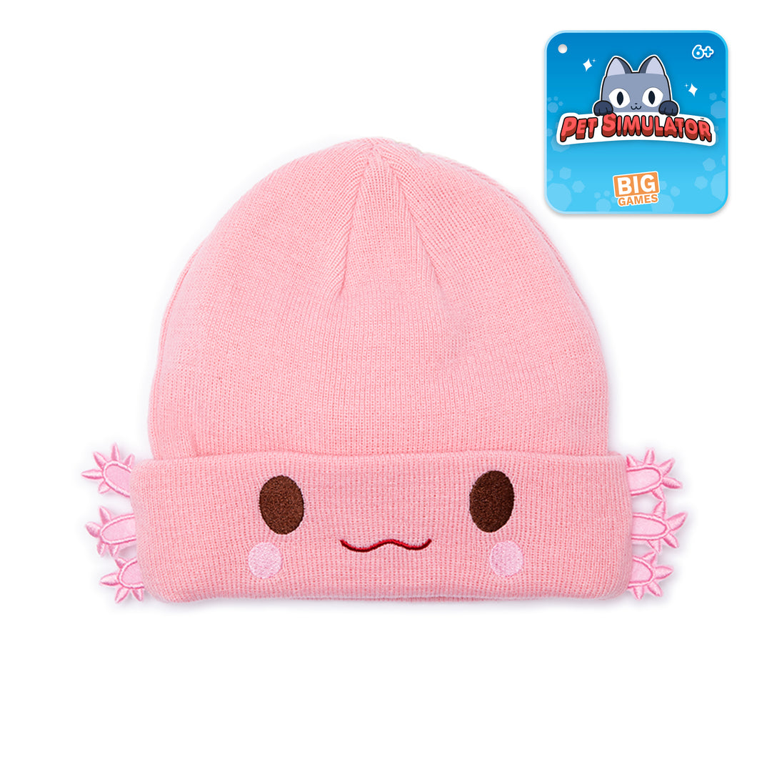 PET SIMULATOR - Axolotl Embroidered Knit Beanie (Unisex) [Includes DLC]