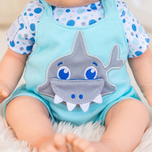 Load image into Gallery viewer, TINY TREASURES - Jawsome Shark Outfit (for 17&quot; Baby Dolls)
