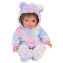 Load image into Gallery viewer, TINY TREASURES - Rainbow Teddy Outfit (for 17&quot; Baby Dolls)
